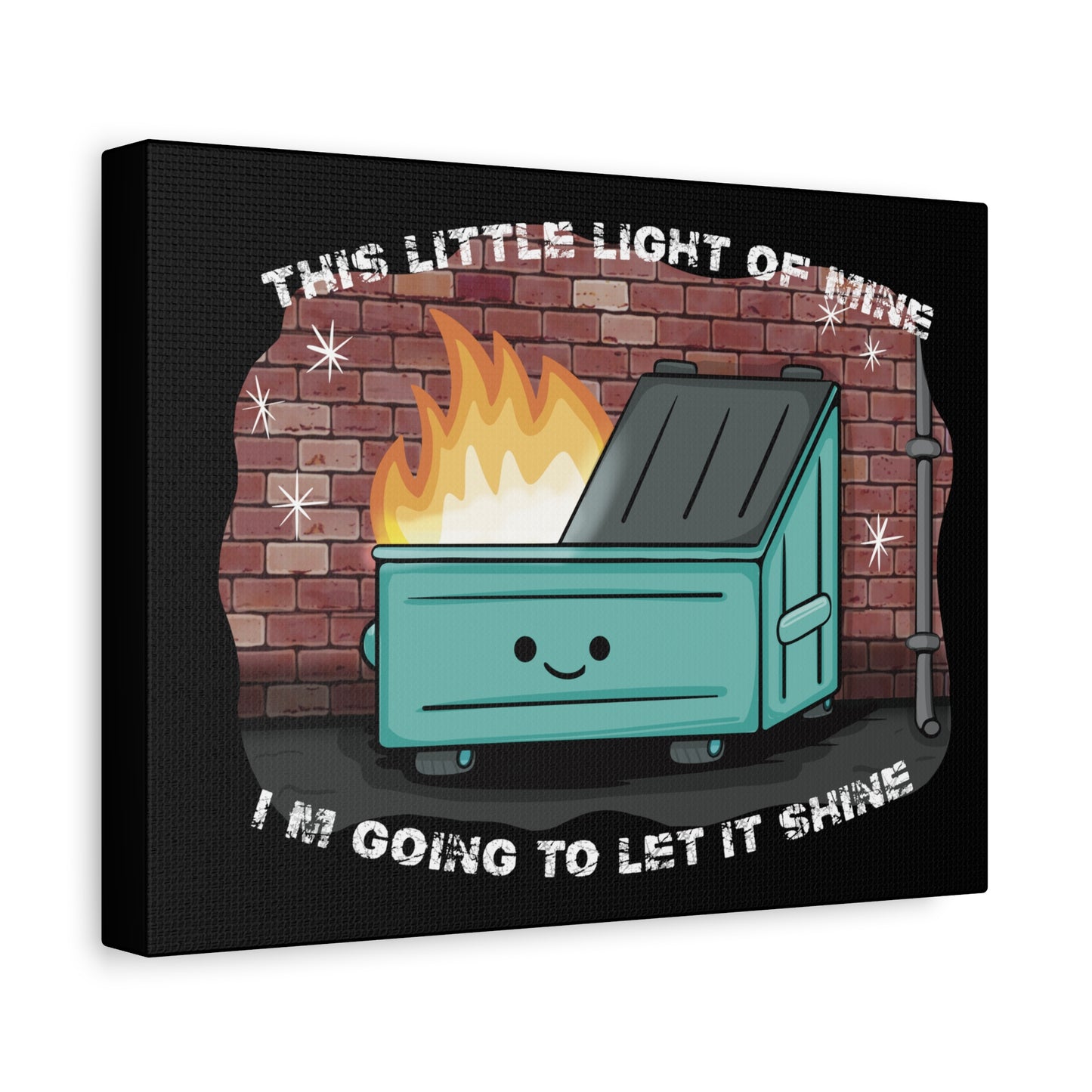 Whimsical Canvas Art - "This Little Light of Mine" Home Decor