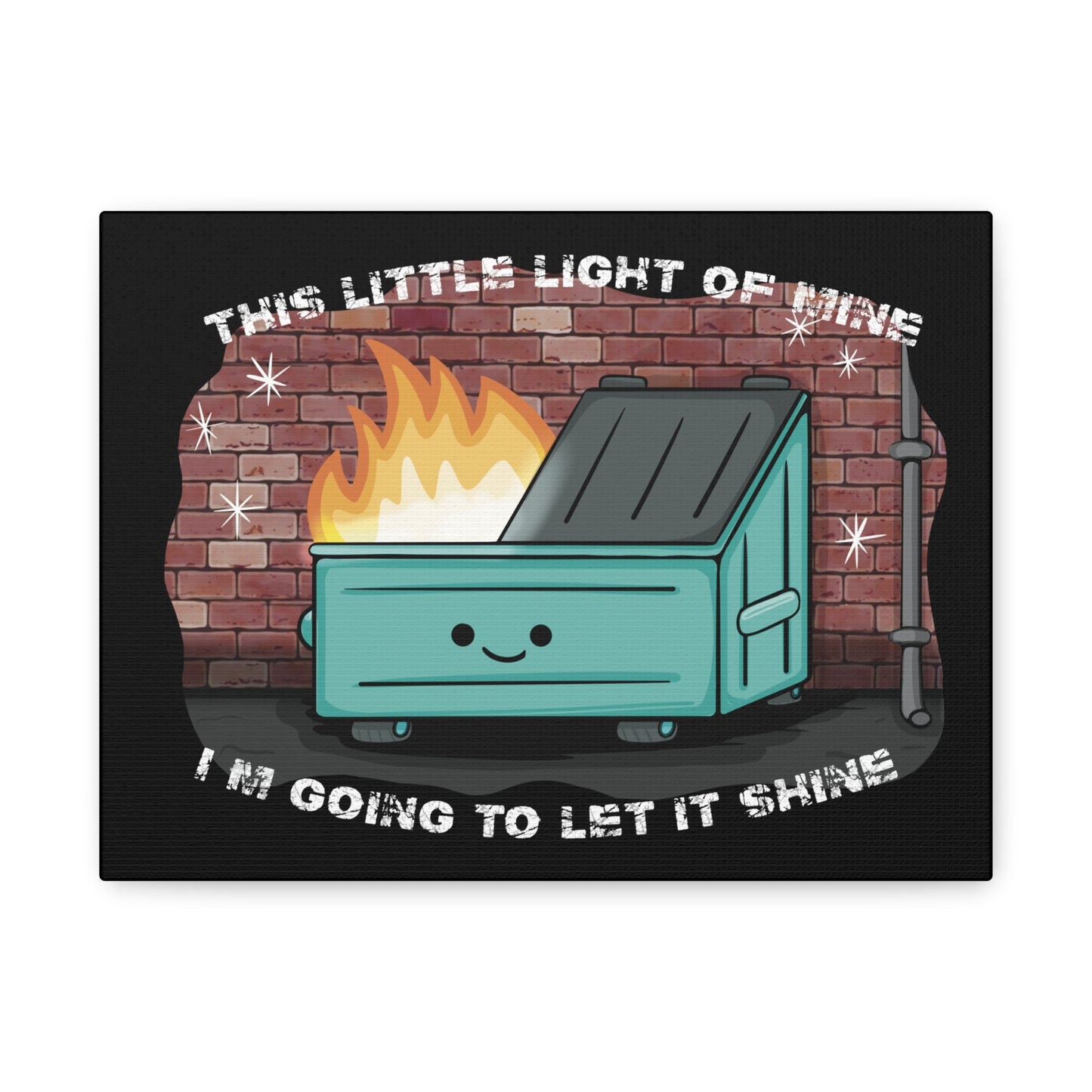 Whimsical Canvas Art - "This Little Light of Mine" Home Decor